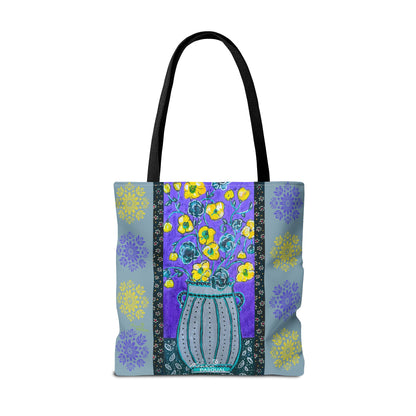 Tote Bag - Lavendar Vase by 'Monica in the Garden'