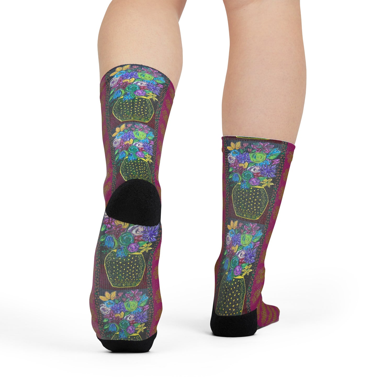 Crew Socks Black Vase