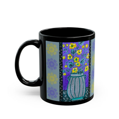 Ceramic Mug - Lavender Vase (11oz, 15oz)