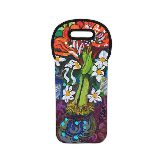 Wine Tote Bag - Christmas Amaryllis