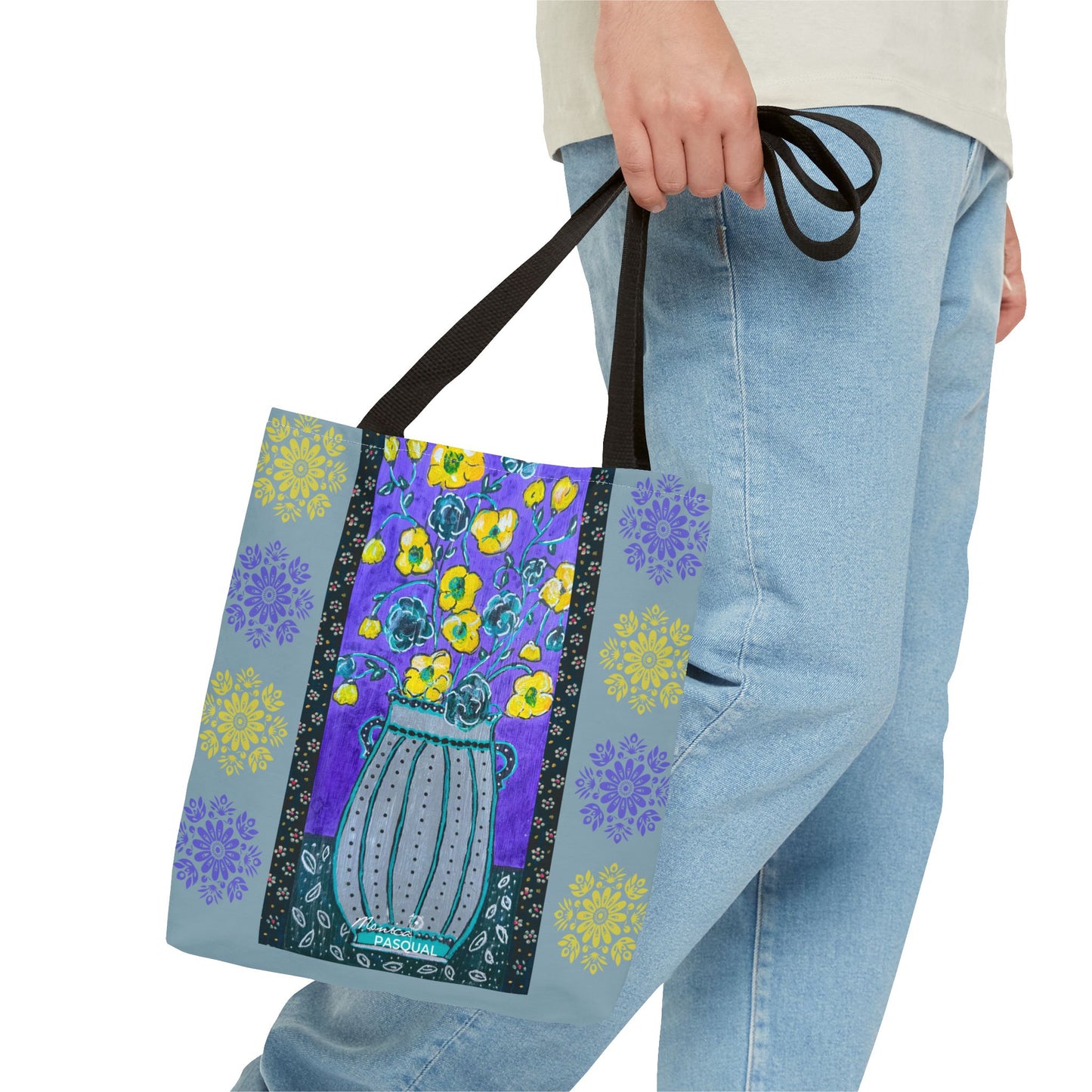 Tote Bag - Lavendar Vase by 'Monica in the Garden'