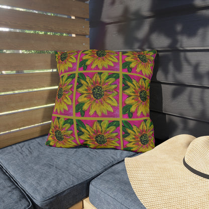 Outdoor Pillows - Sassy Sunflower