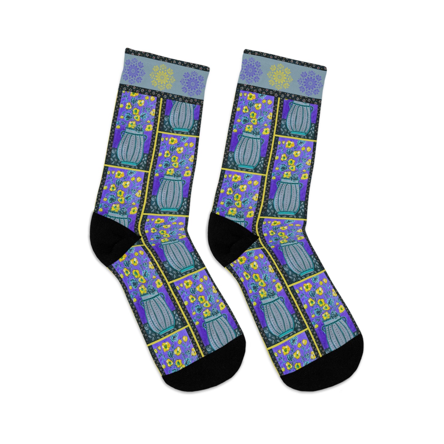 Eco-Friendly Socks - Lavender Vase