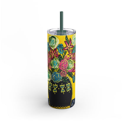 SkinnyTo-Go Tumbler - Festive Flowers (20 oz)