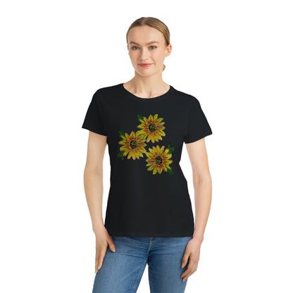 Organic Women's Classic T-Shirt - Sassy Sunflowers