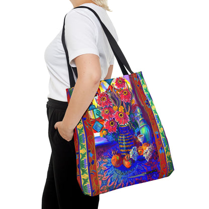 Tote Bag - Kitchen Zinneas