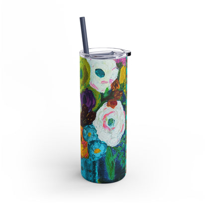 Skinny To-Go Tumbler - Springtime Blooms, 20oz