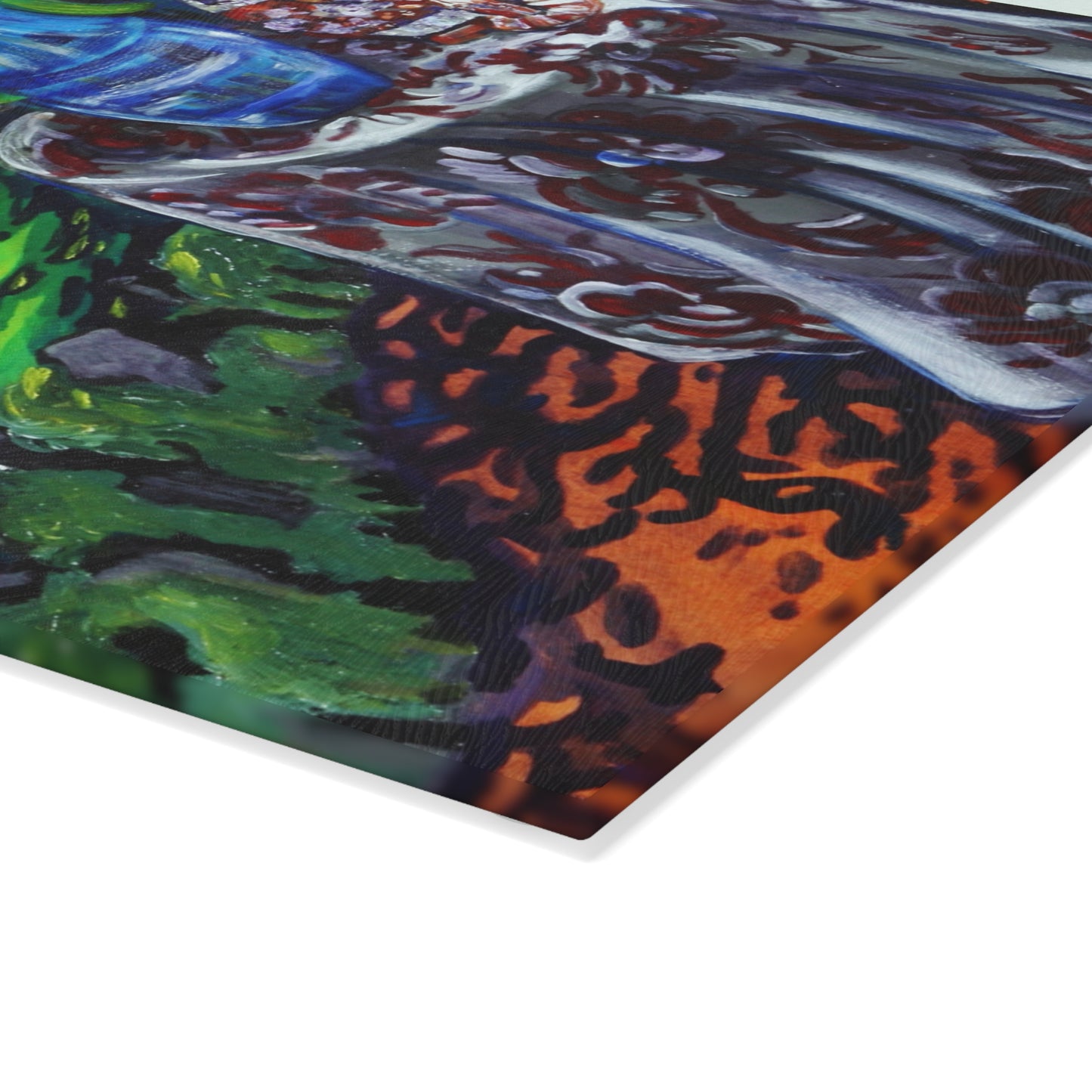 Tempered Glass Cutting Board - Pilar's Garden