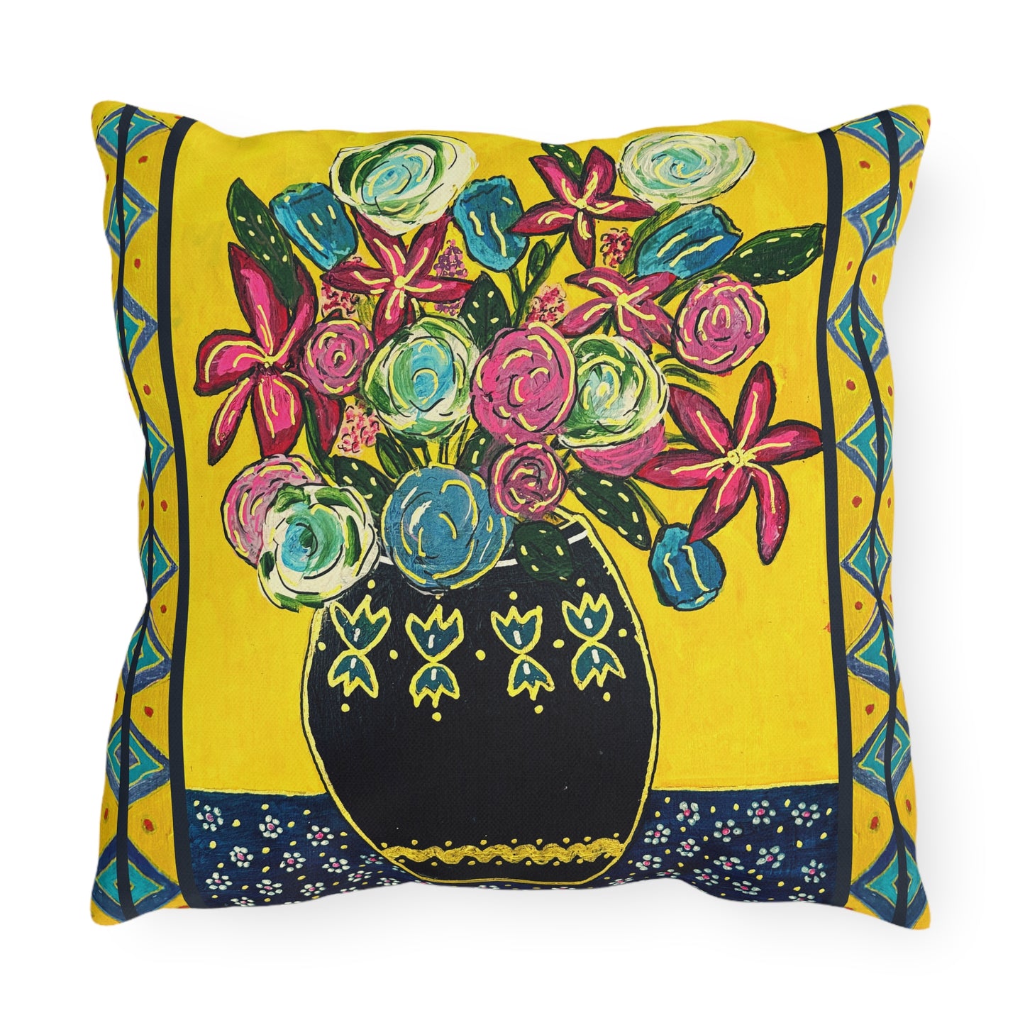 Outdoor Pillows - Festive Flowers