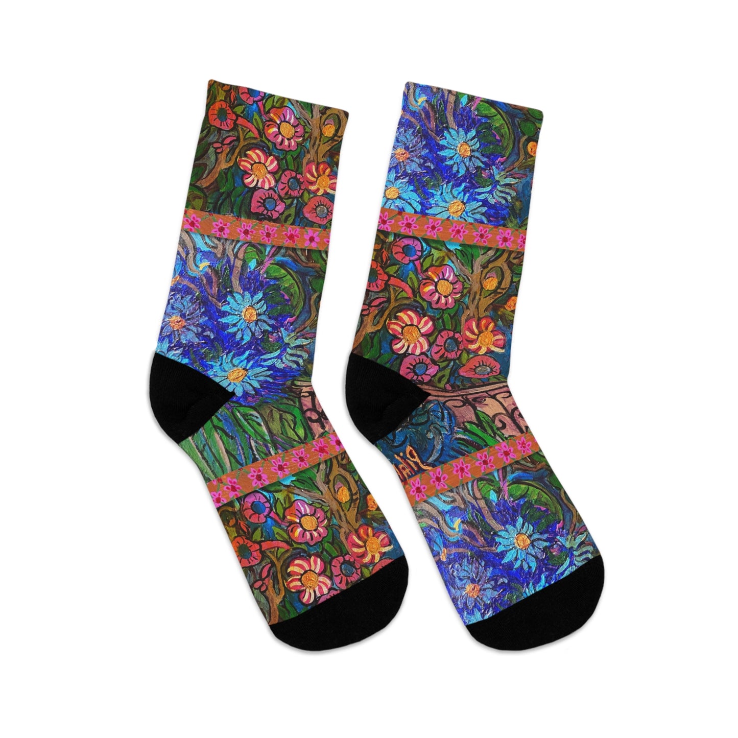 Eco-Friendly Socks - "Flower Riot"