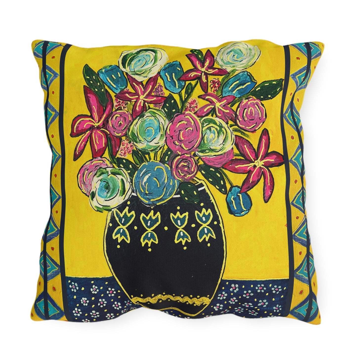 Outdoor Pillows - Festive Flowers