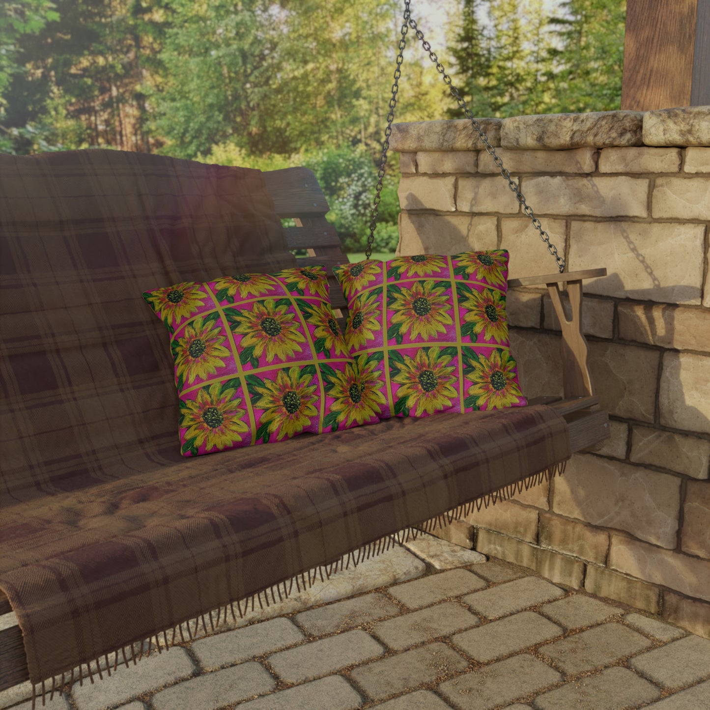 Outdoor Pillows - Sassy Sunflower