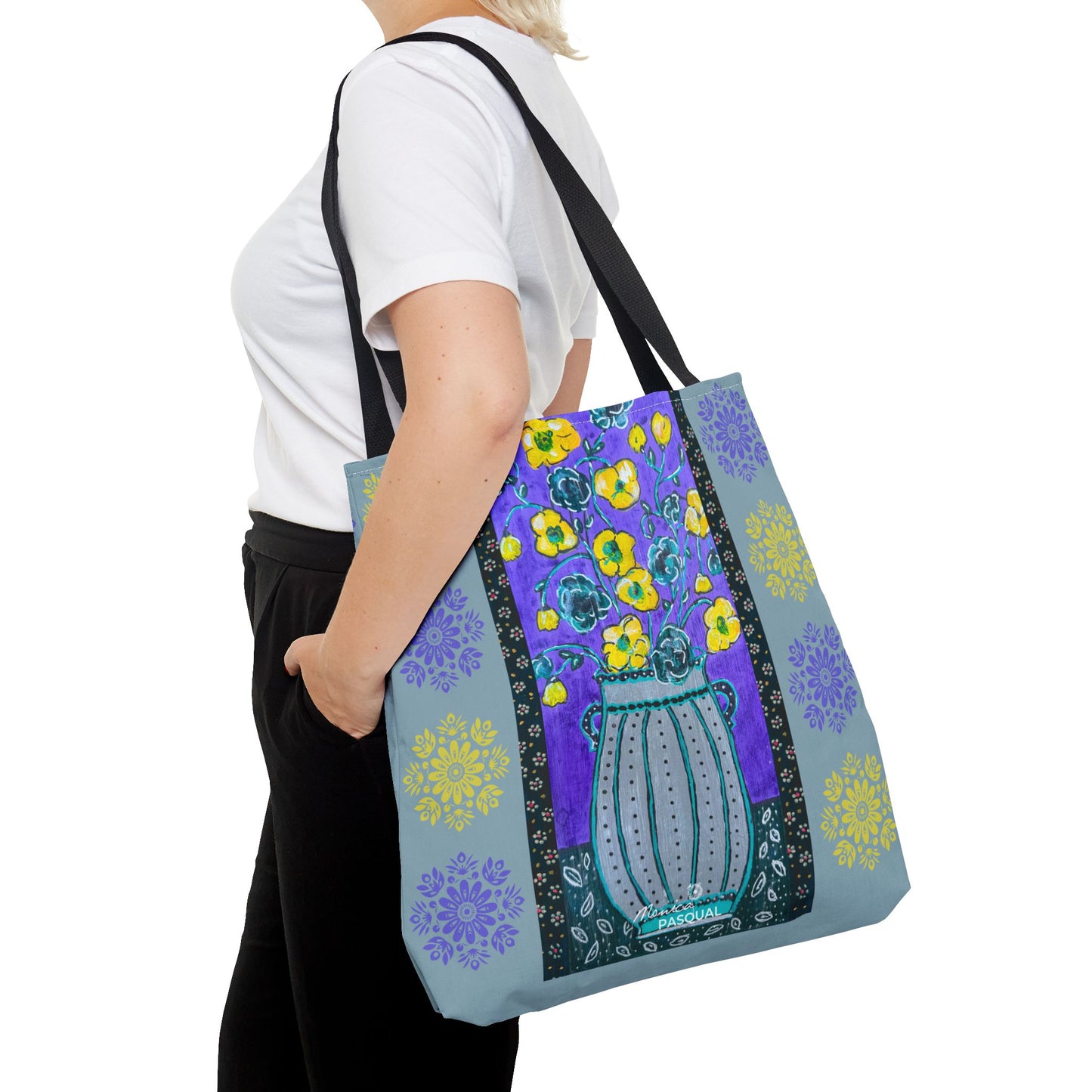 Tote Bag - Lavendar Vase by 'Monica in the Garden'