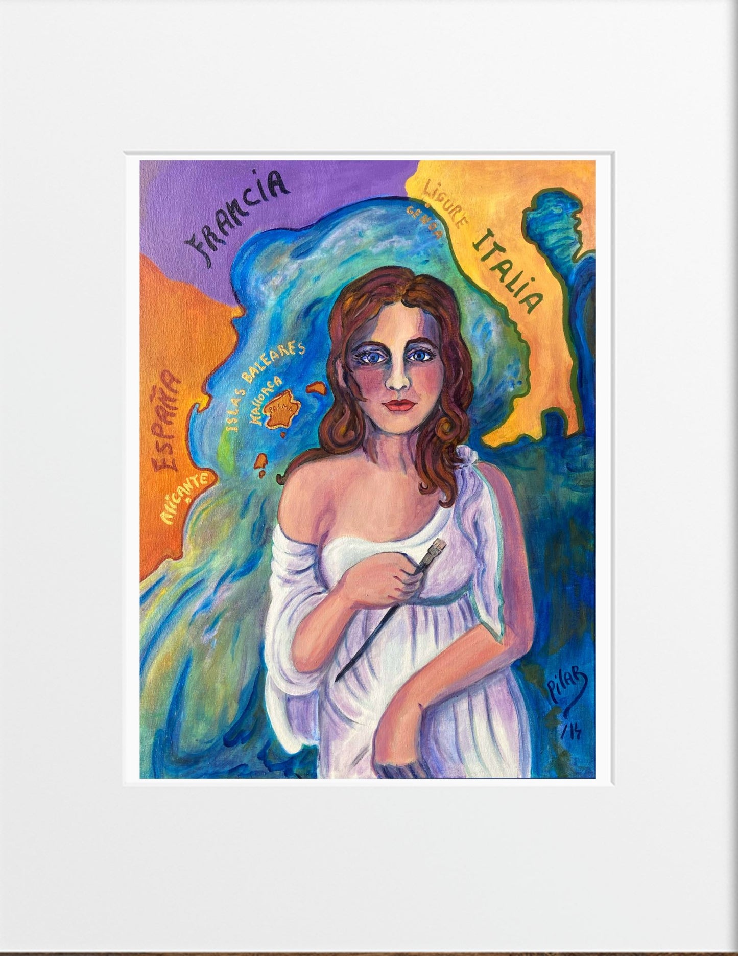 Fine Art Print - "I Came From the Sea With a Paintbrush in My Hand", Pilar Pobil