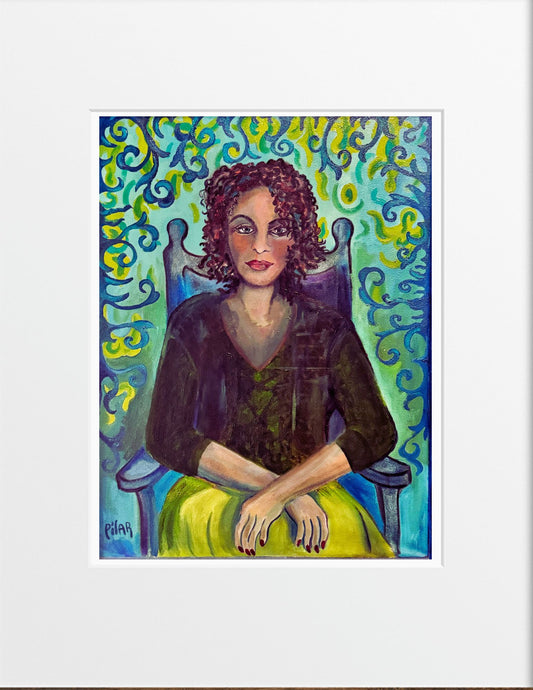 Fine Art Print - "Chica Con Manos Cruzados", Pilar Pobil
