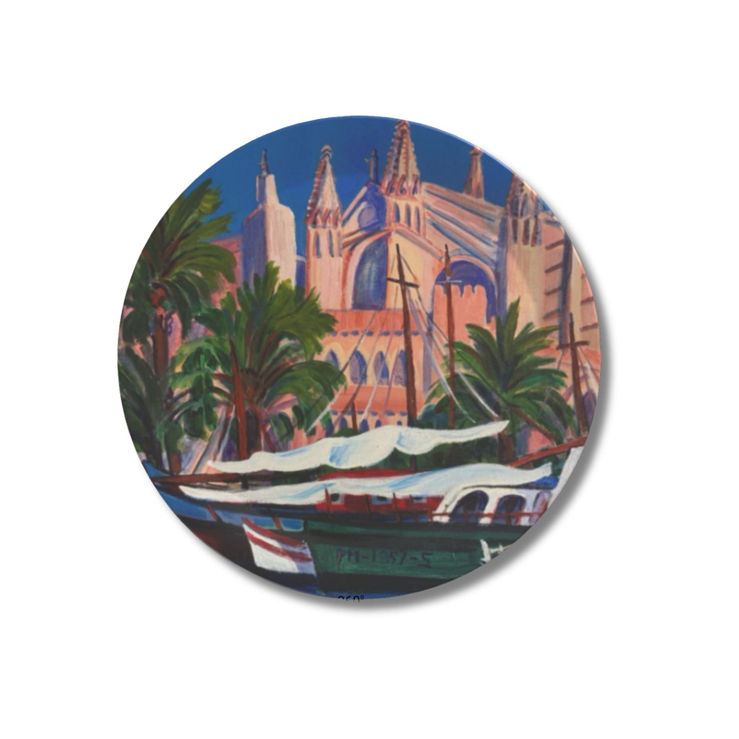 Party Plates  -  "Seascapes" by Pilar,  Set of 4