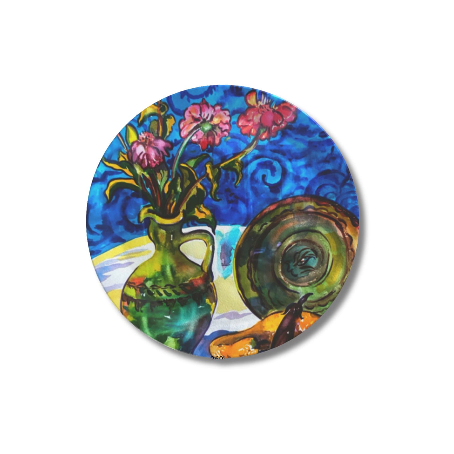 Party Plates  - "Flowers" by Pilar, Set of 4