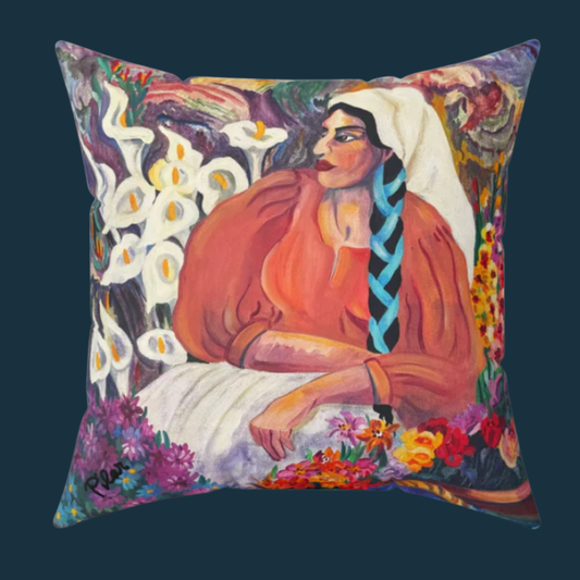 Decorative Pillow - The Flower Vendor