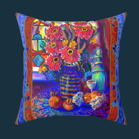 Decorative Pillow - Kitchen Zinneas