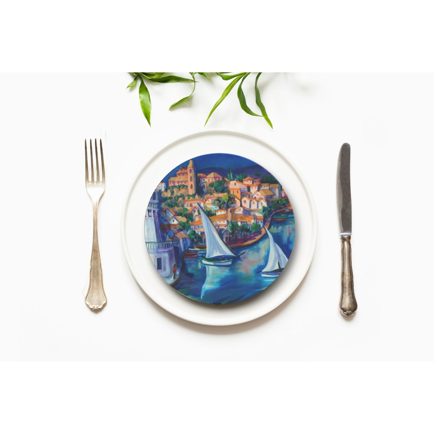 Party Plates  -  "Seascapes" by Pilar,  Set of 4