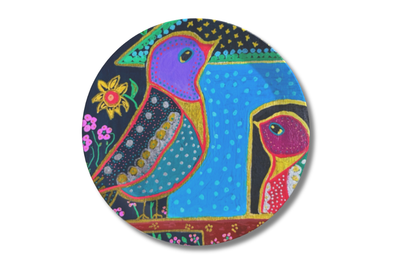 Party Plates - "Birdhouse" Set of 4