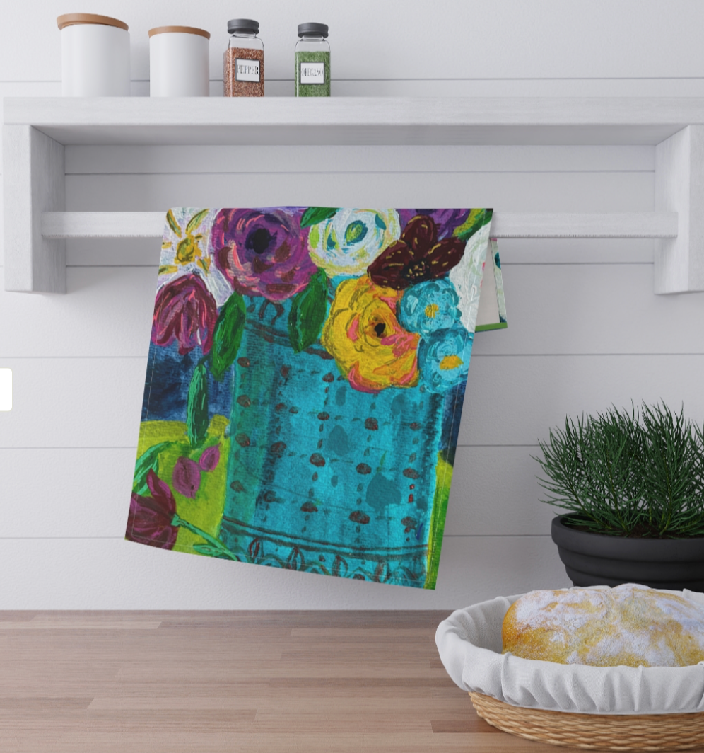 Cotton Tea Towel - Springtime Blooms