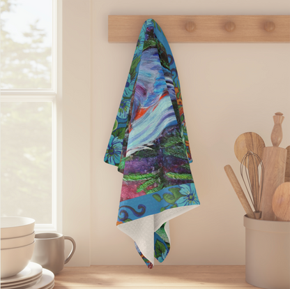 Cotton Tea Towel - Blue Heron