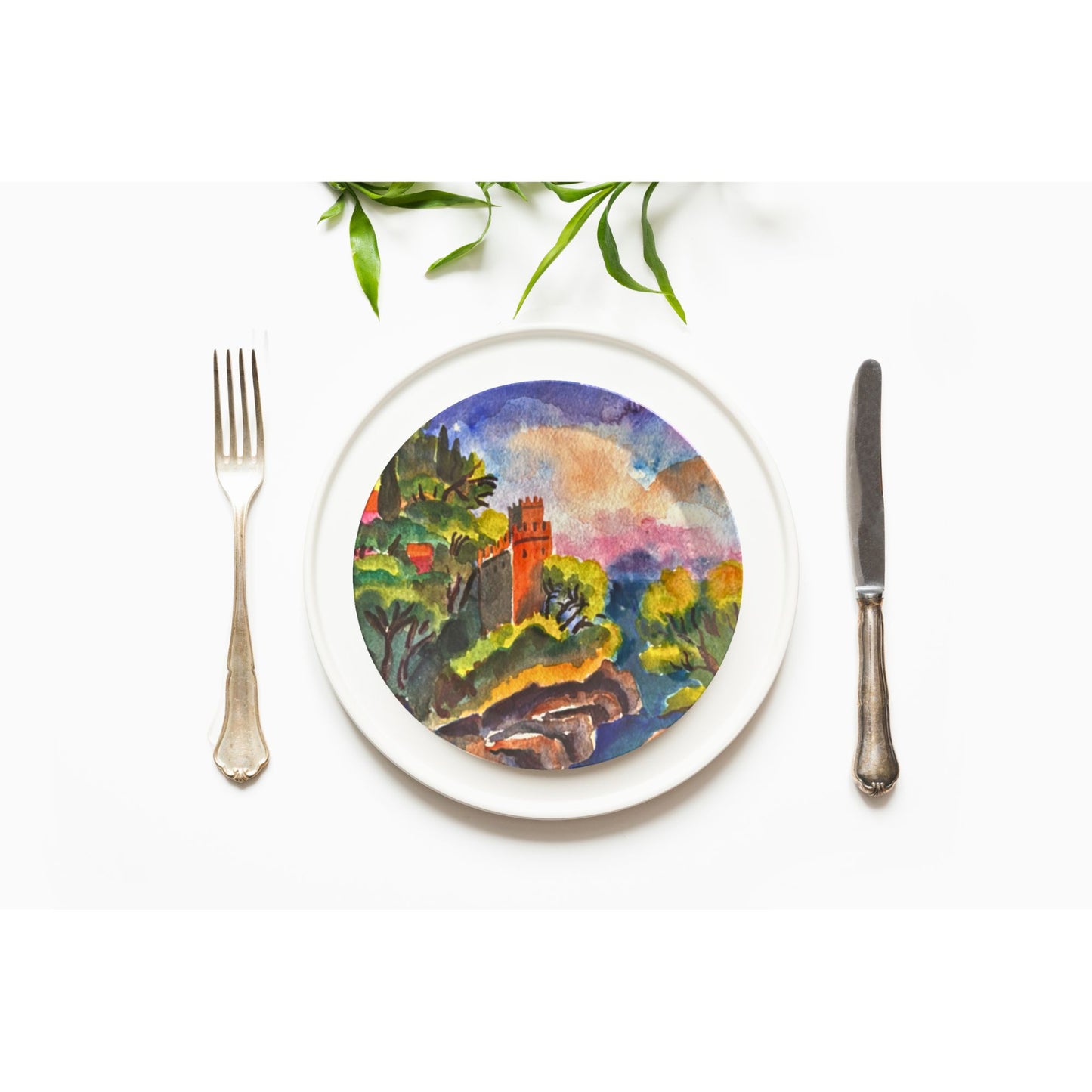 Party Plates  - Landscapes by Pilar, Set of 4