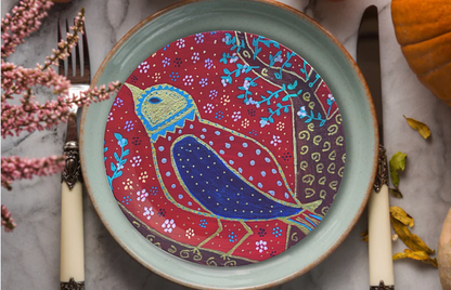Party Plates - "Night Bird" Set of 4