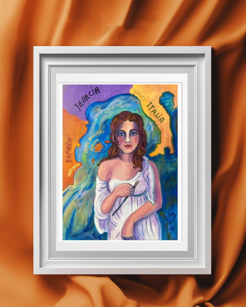Fine Art Print - "I Came From the Sea With a Paintbrush in My Hand", Pilar Pobil