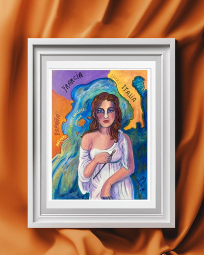 Fine Art Print - "I Came From the Sea With a Paintbrush in My Hand", Pilar Pobil