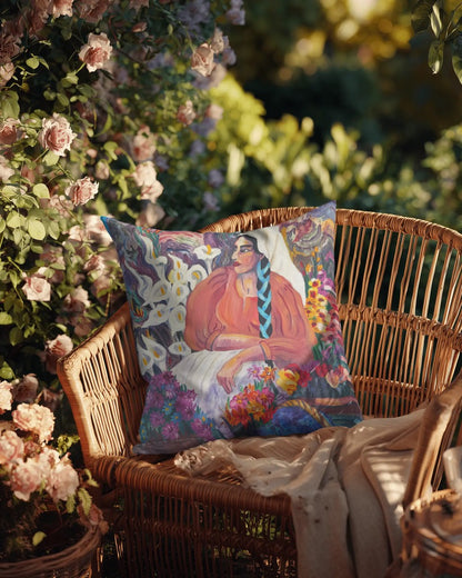 Decorative Pillow - The Flower Vendor