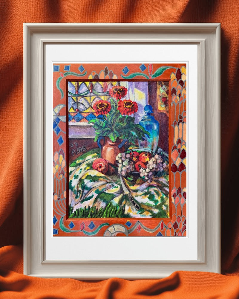 Fine Art Print - Kitchen Zinneas, Pilar Pobil