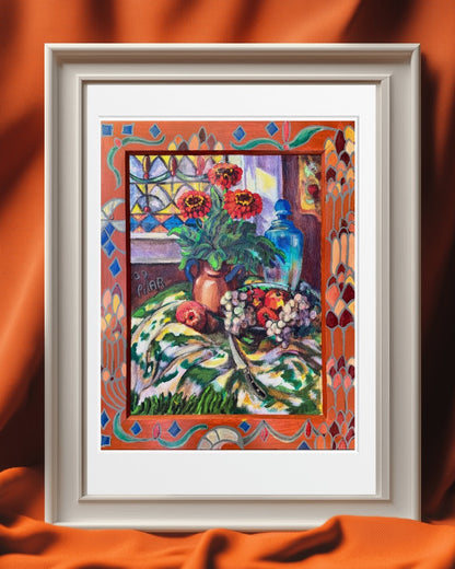 Fine Art Print - Kitchen Zinneas, Pilar Pobil