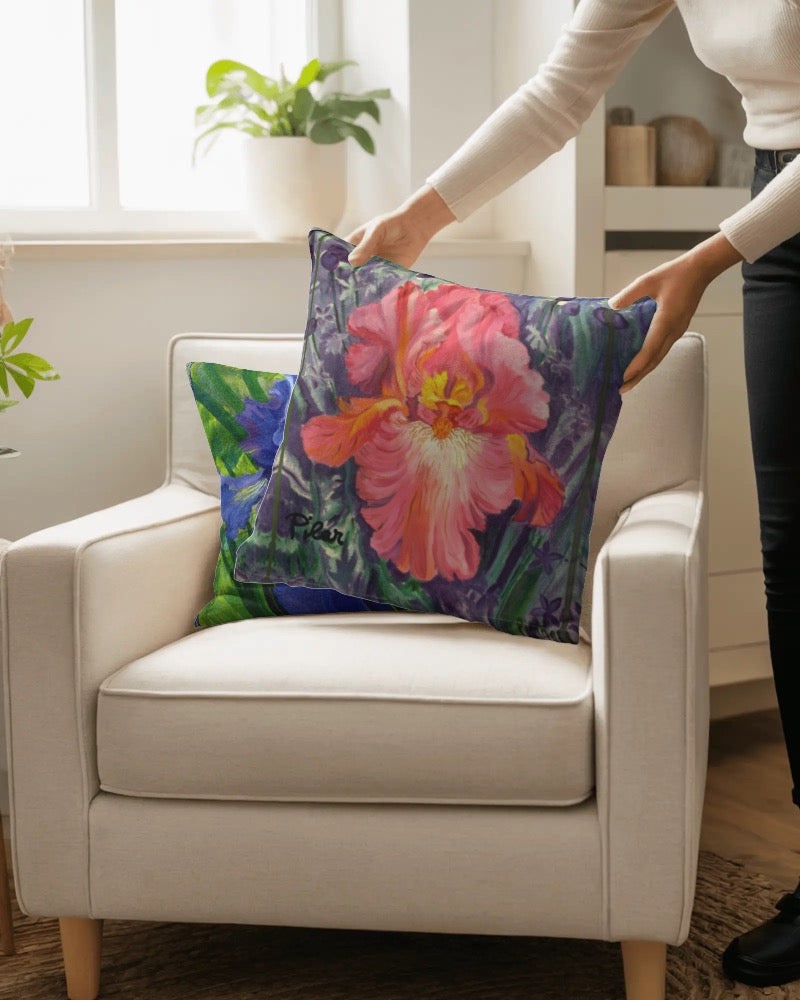 Decorative Pillow - Pink Iris