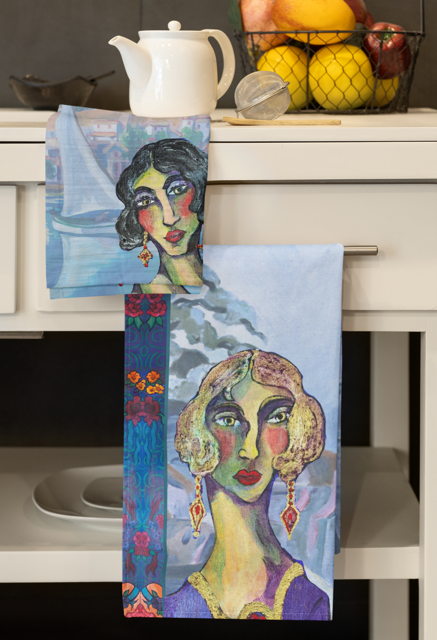 Cotton Tea Towel - Bernadette