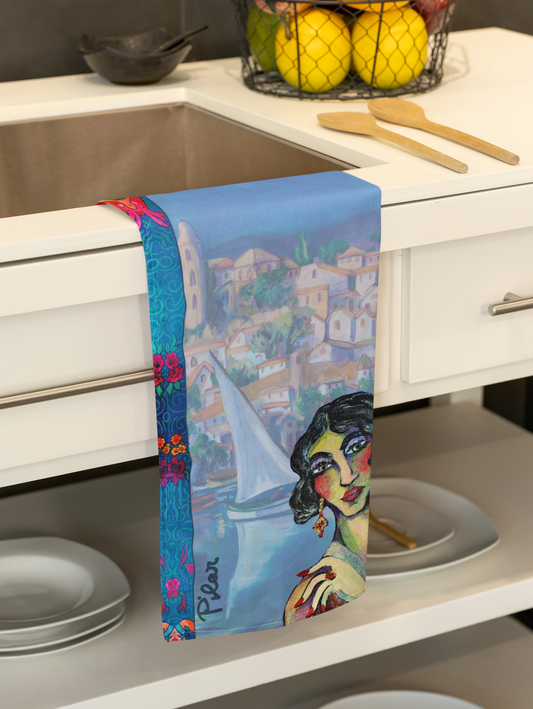 Cotton Tea Towel - Bernadette