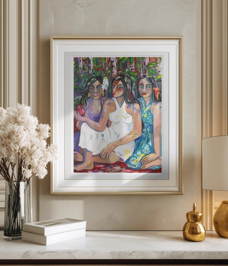 Fine Art Print - Tres Hermanas, Pilar Pobil
