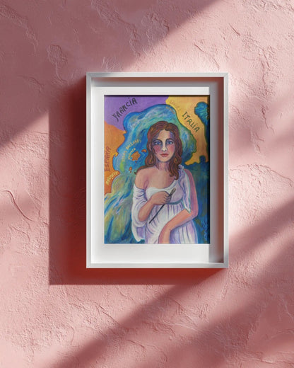 Fine Art Print - "I Came From the Sea With a Paintbrush in My Hand", Pilar Pobil