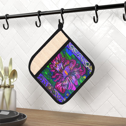 Pot Holder with Pocket - Purple Prince