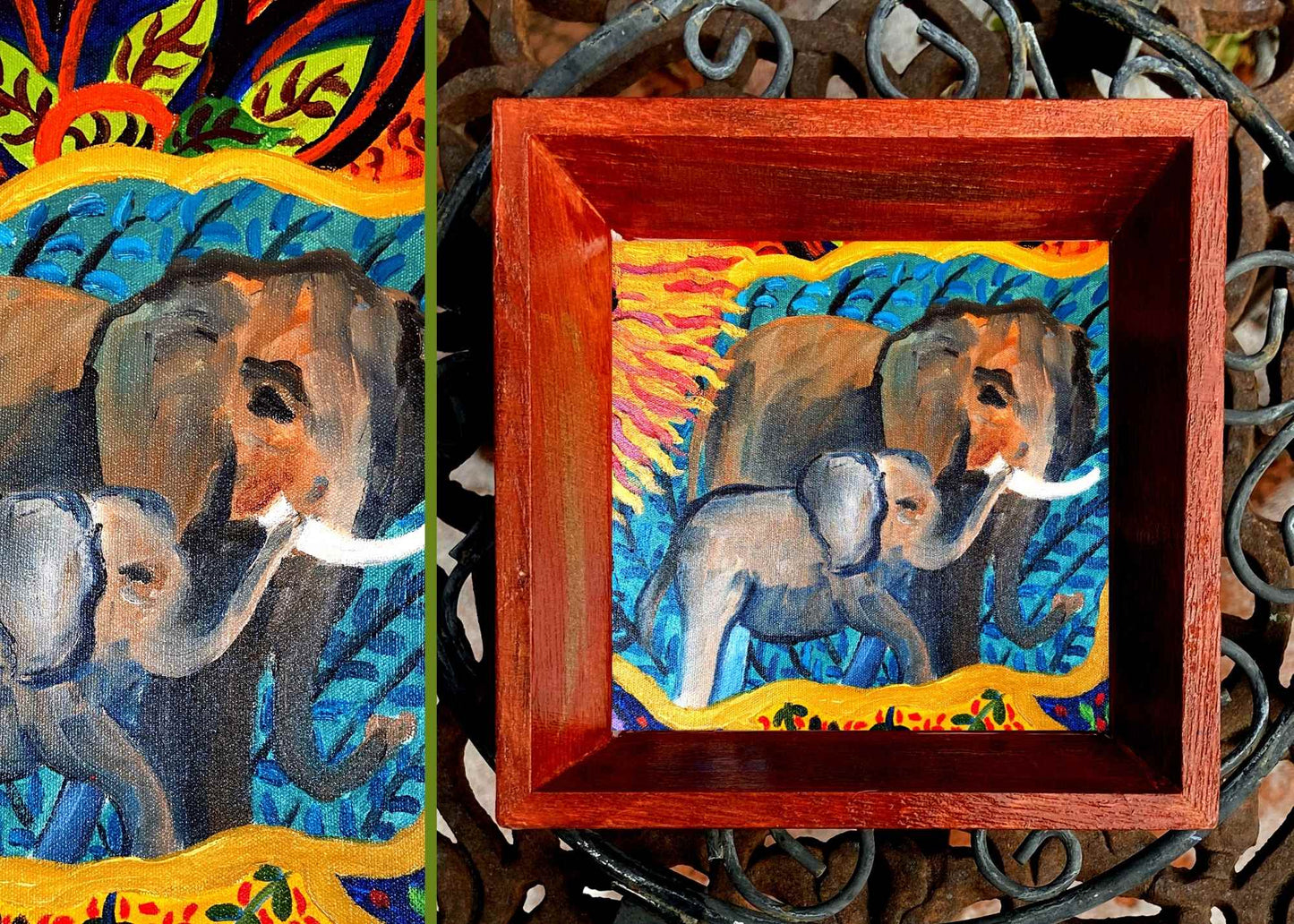 Catch-All Tray - Small Square  - Elephant