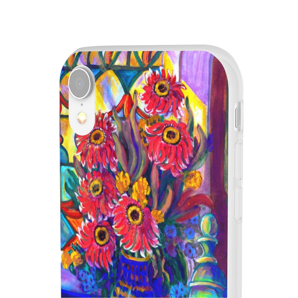 Flexi Cases - Zinnias and Stained Glass