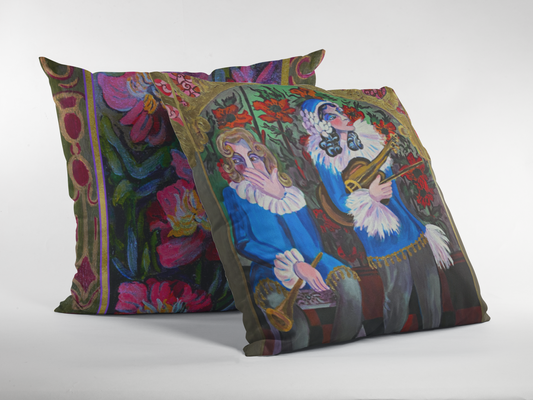 Decorative Pillow "The Troubadours"